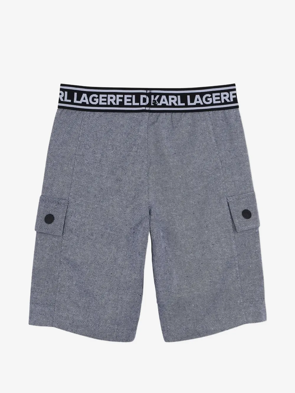 Karl Lagerfeld Kids 로고 웨이스트밴드 카고 반바지