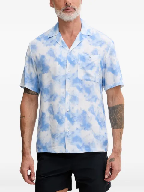 Karl Lagerfeld monogram-print camp-collar shirt