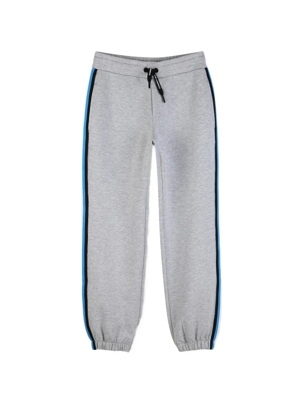 Karl Lagerfeld Kids logo-print side-stripe track pants - Grigio