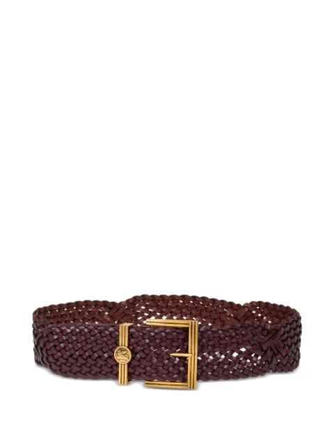 ETRO woven leather belt