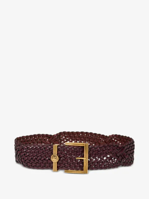 ETRO woven leather belt