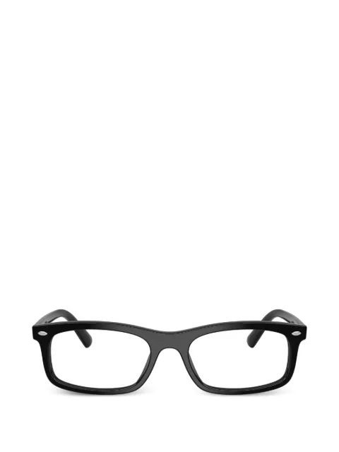 Ray-Ban logo-plaque rectangle-frame glasses