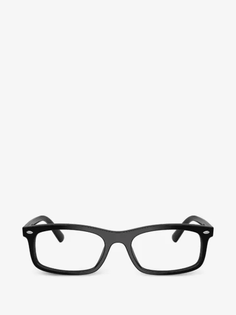 Ray-Ban logo-plaque rectangle-frame glasses