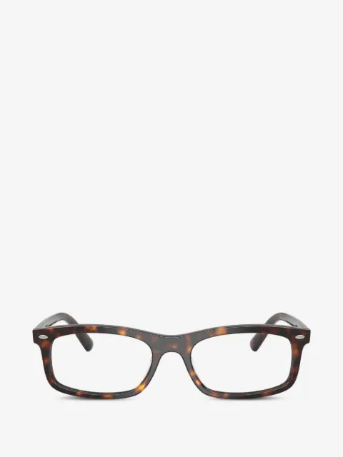 Ray-Ban Eckige Brille in Schildpattoptik
