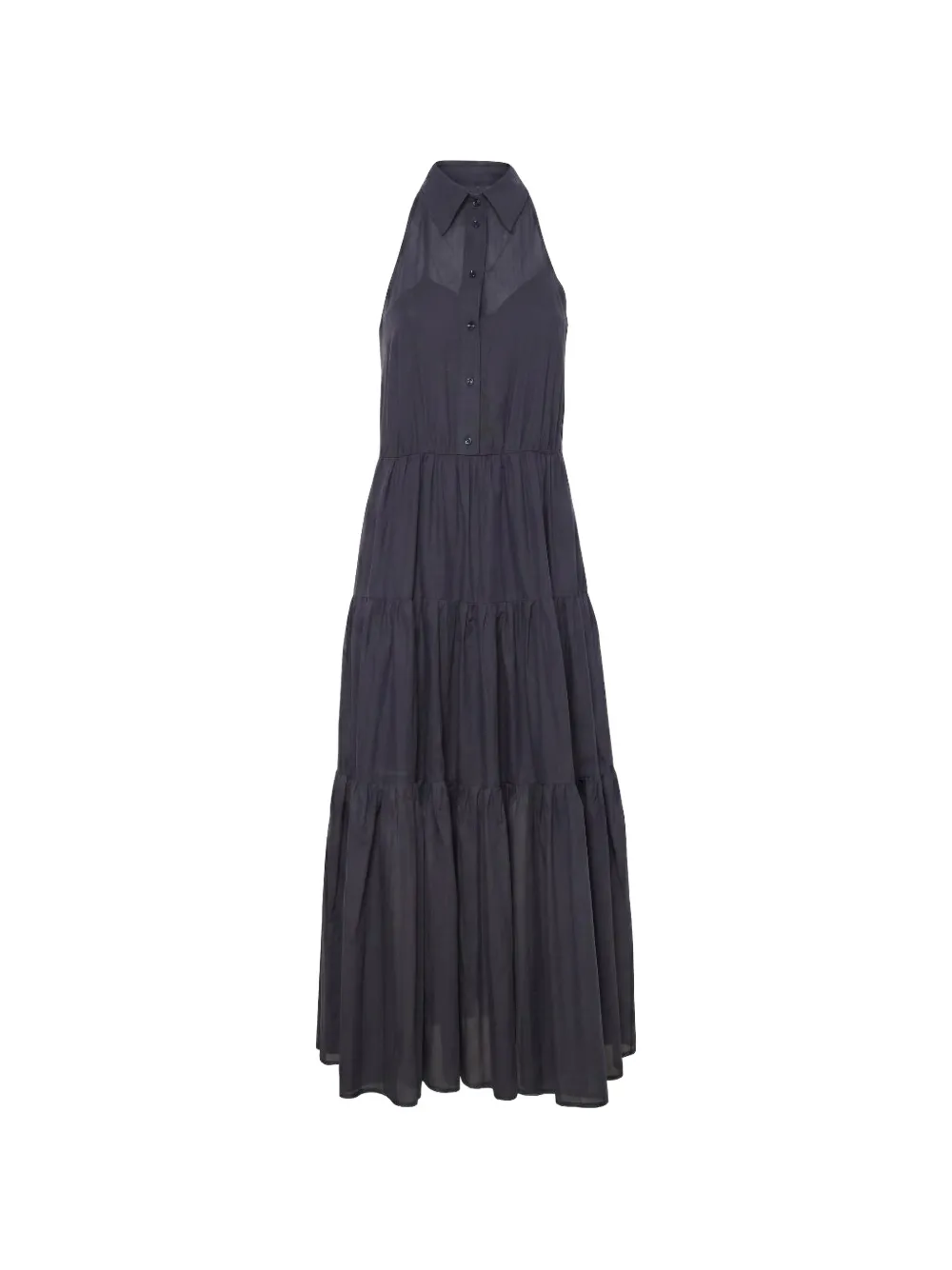 Pennyblack sleeveless ruffled maxi dress - Blu