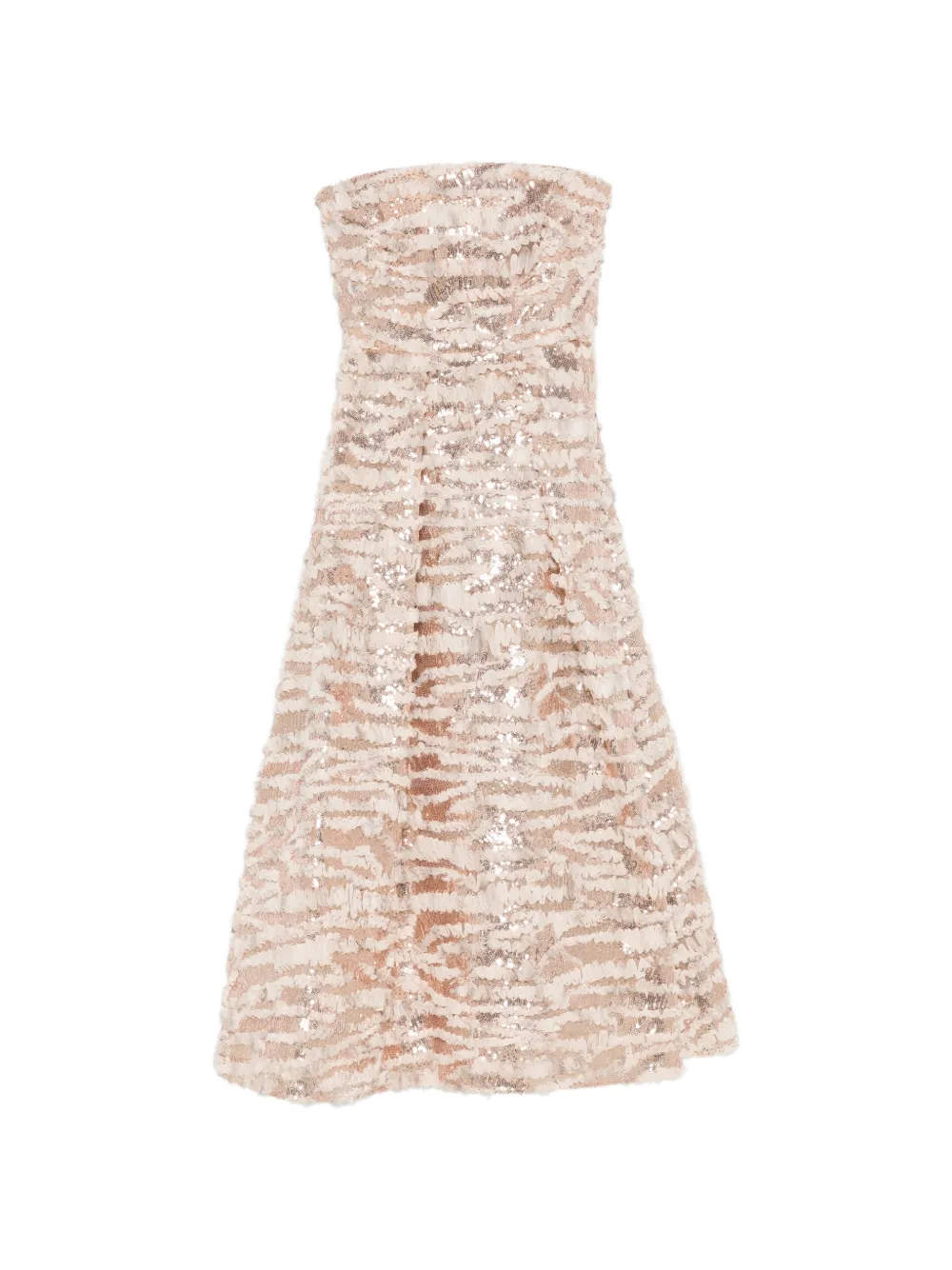 Elie Saab sequin-embellished maxi dress - Nude