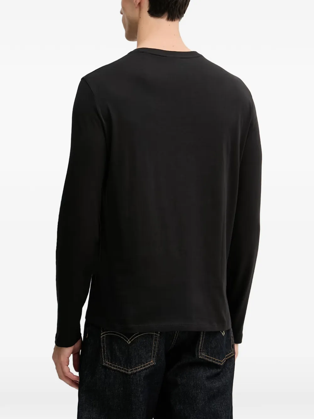 Armani Exchange T-shirt met logoprint Zwart
