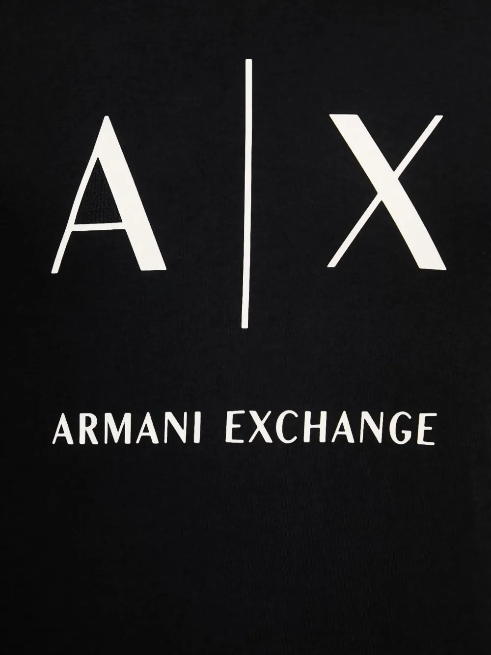 Armani Exchange T-shirt met logoprint Zwart