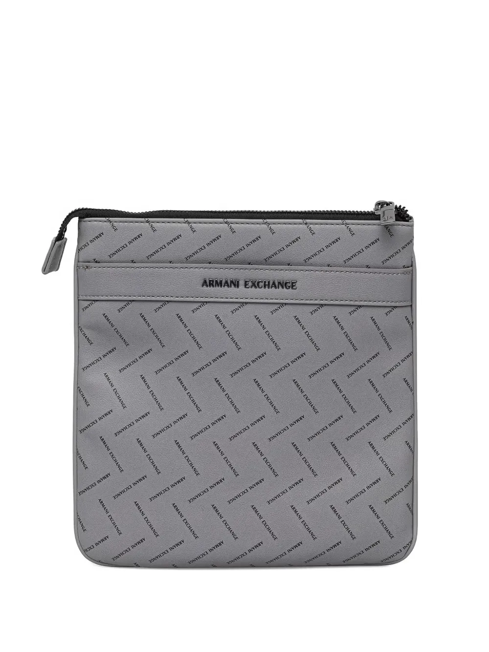 Armani Exchange logo-print messenger bag - Grigio