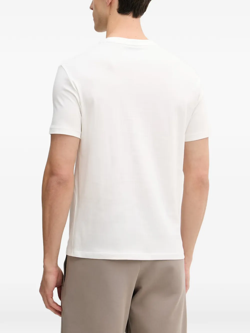 Armani Exchange T-shirt met geborduurd logo Wit