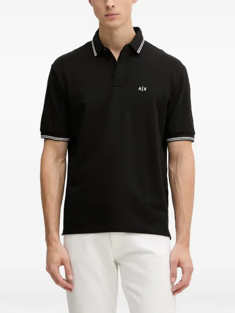 Armani Exchange polo med broderet logo