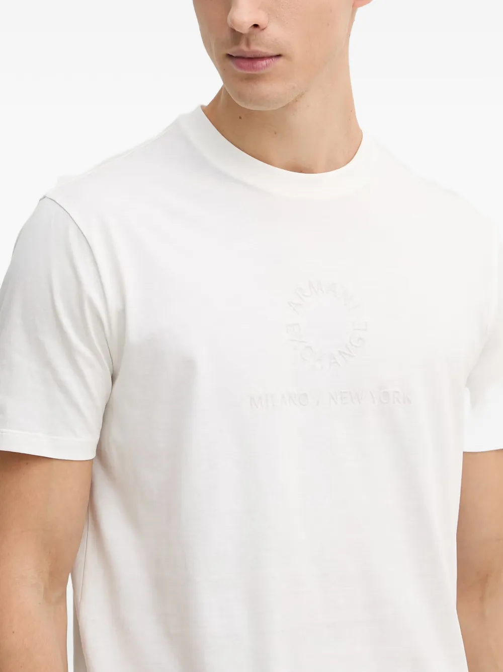Armani Exchange T-shirt met logo Wit