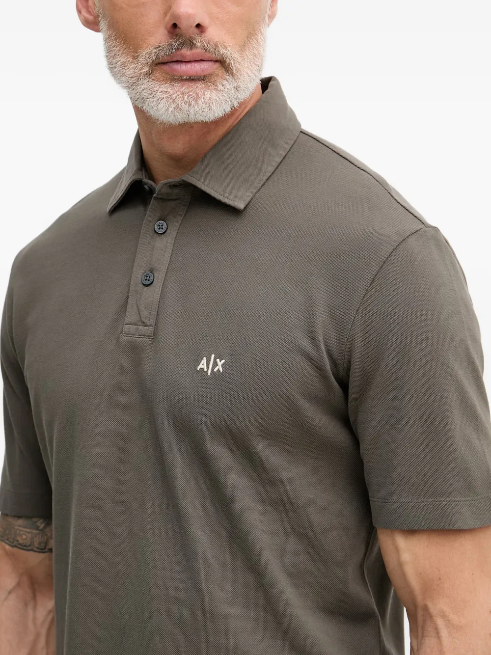Armani Exchange Poloshirt met geborduurd logo Groen