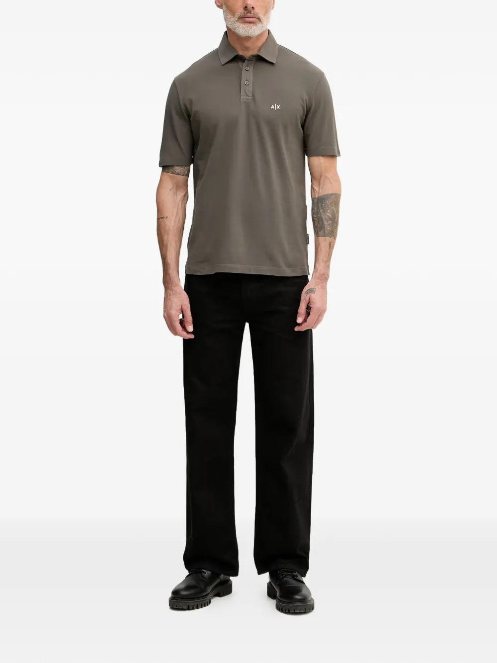 Armani Exchange Poloshirt met geborduurd logo Groen