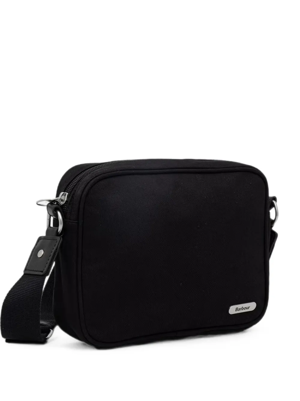 Barbour Olivia logo-plaque crossbody bag - Nero