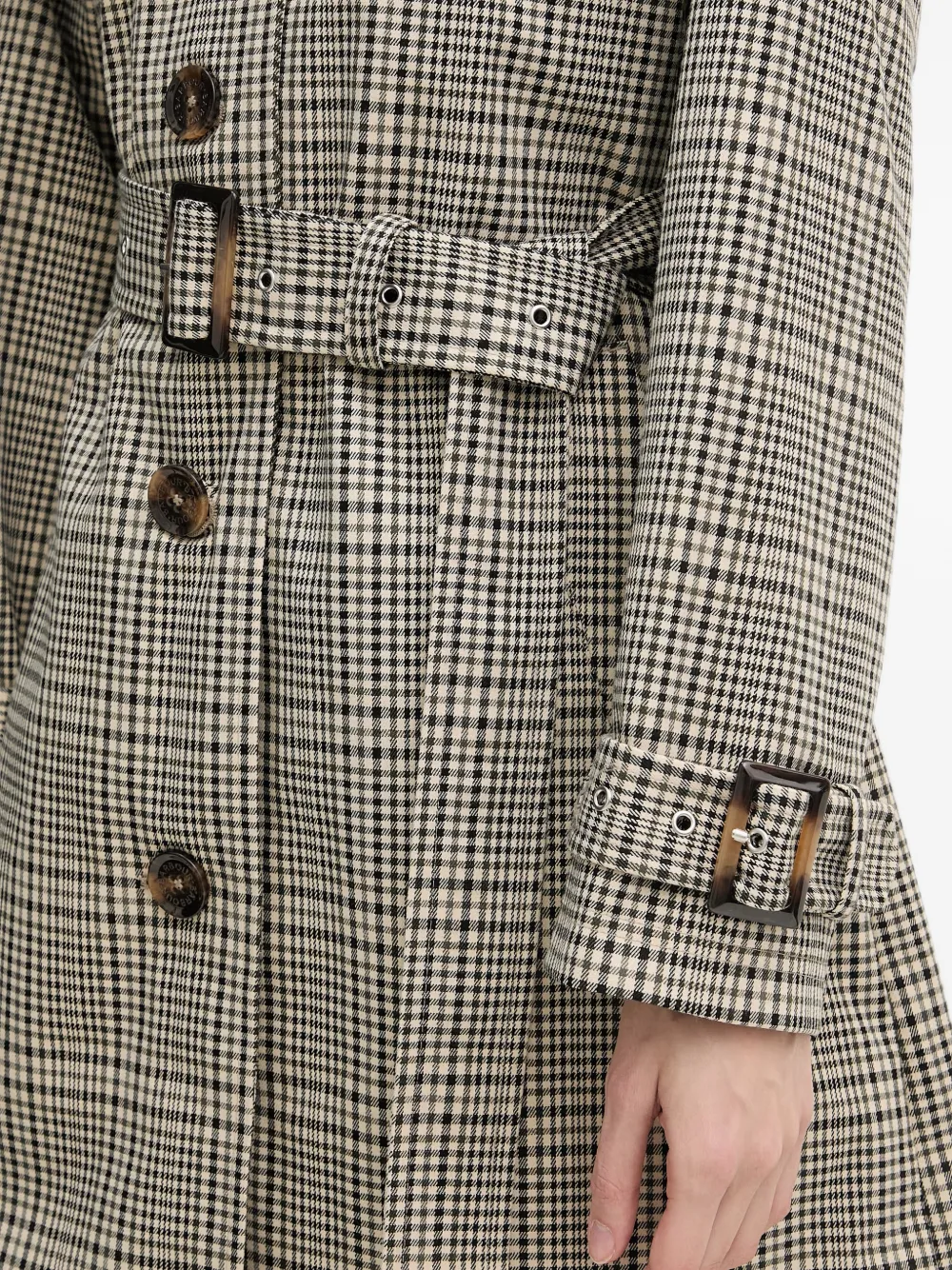 Barbour Maia geruite trenchcoat Beige