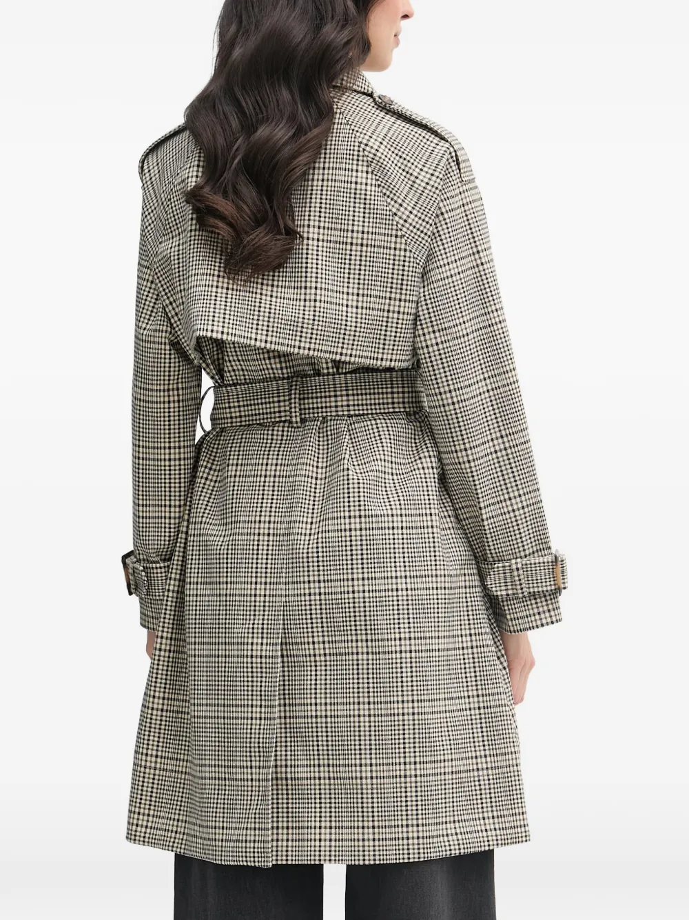 Barbour Maia geruite trenchcoat Beige