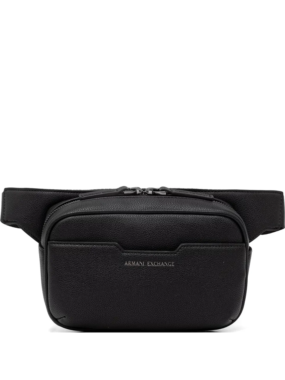 Armani Exchange pebbled-effect belt bag - Nero