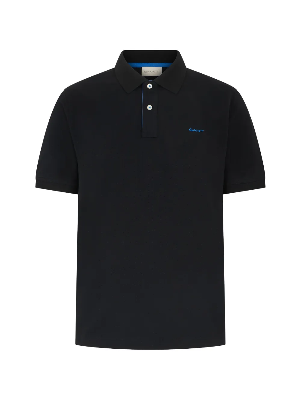 Gant logo-embroidered polo shirt - Nero