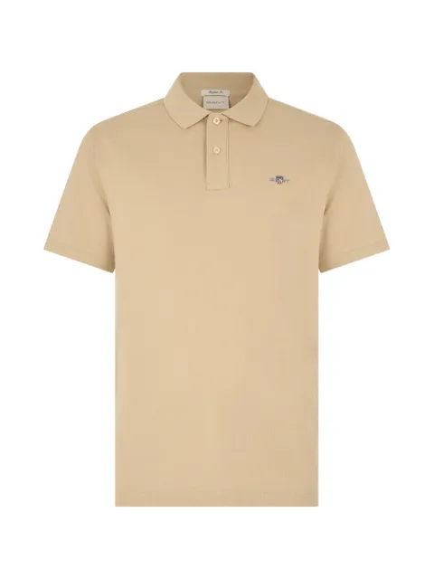 Gant logo-embroidered short-sleeve polo shirt