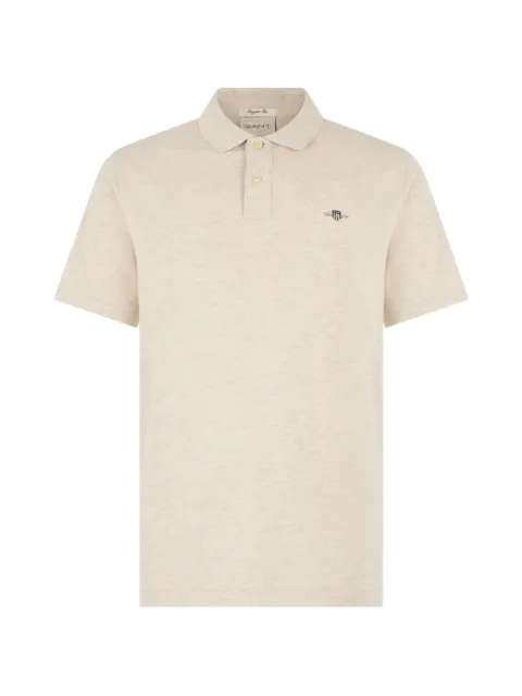 Gant logo-embroidered short-sleeve polo shirt