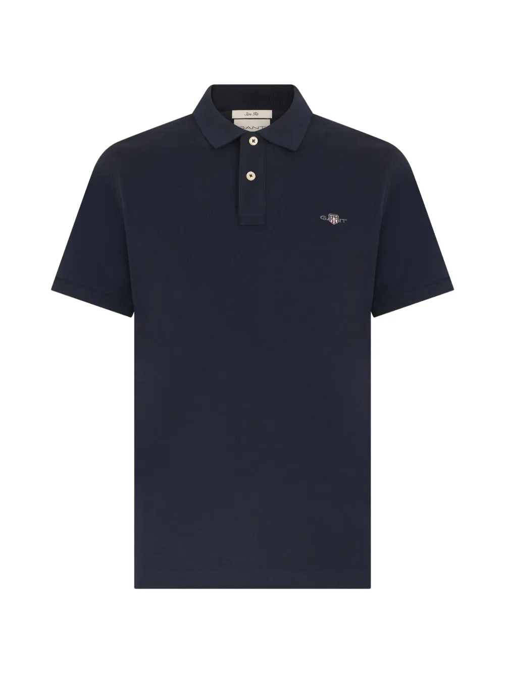 Gant Shield logo-embroidered polo shirt - Blu
