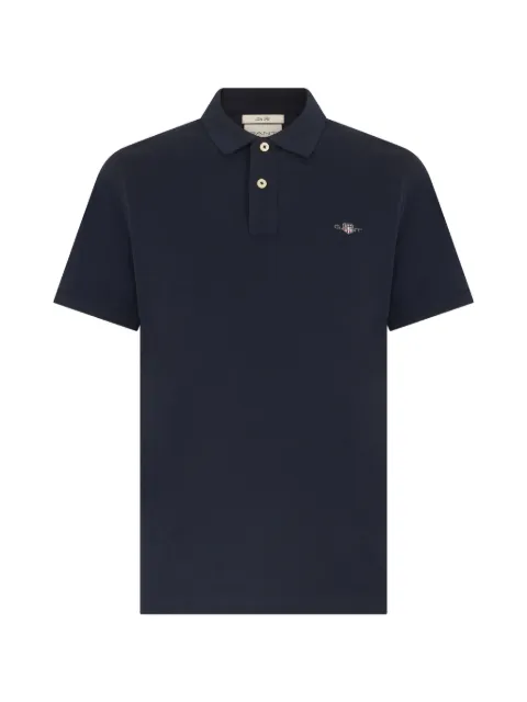 Gant Shield logo-embroidered polo shirt