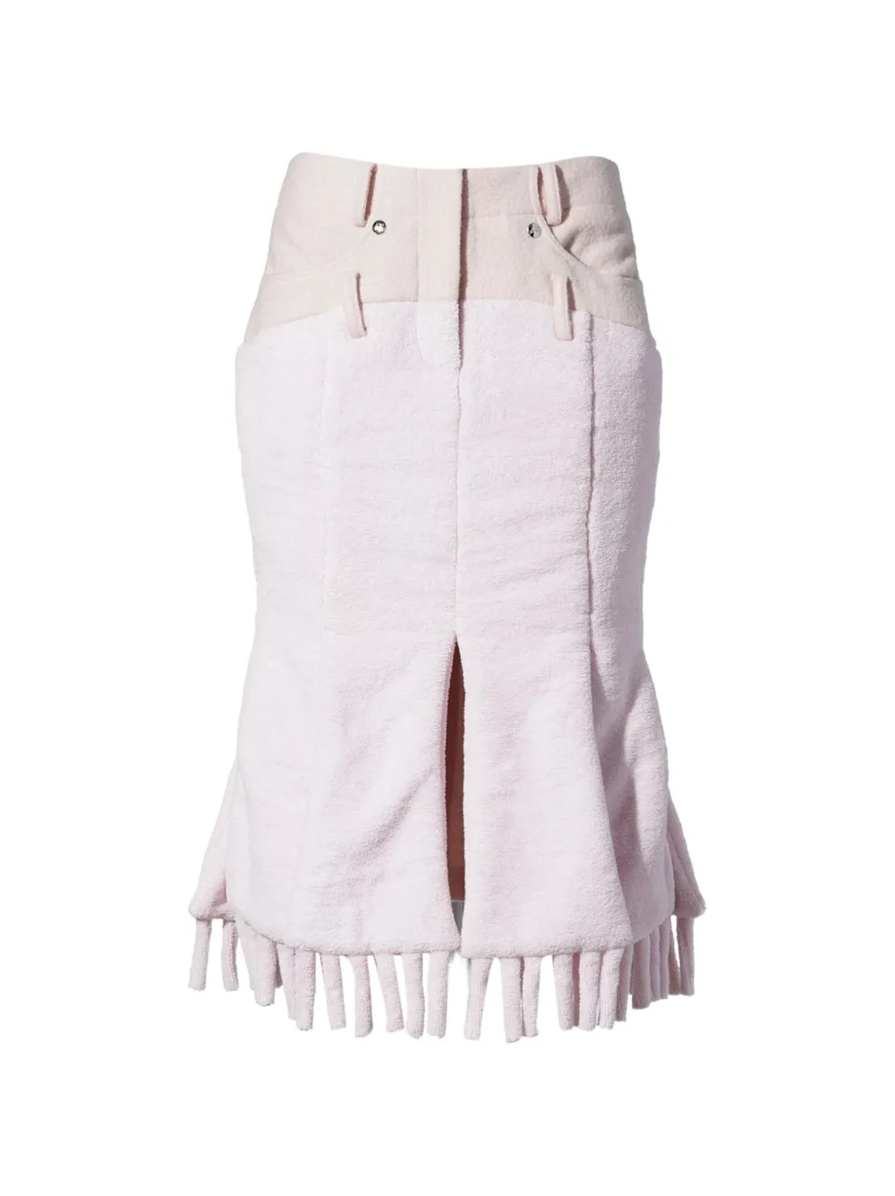 Fey Fey Worldwide Gonna midi con frange - Rosa