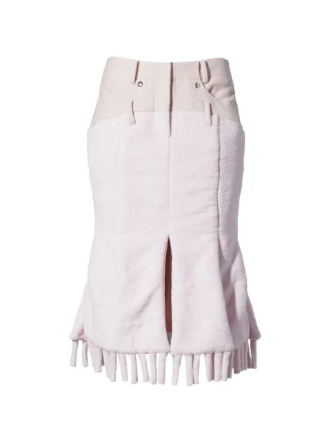 Fey Fey Worldwide — fringe-trim midi skirt