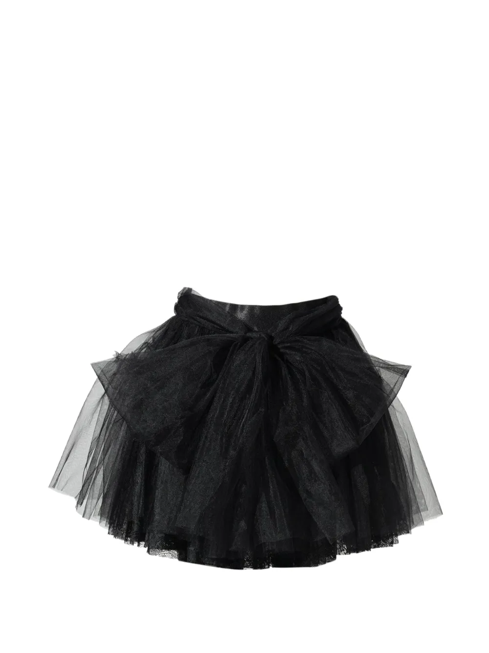 NΦ DRESS bow-detail mini skirt - Nero