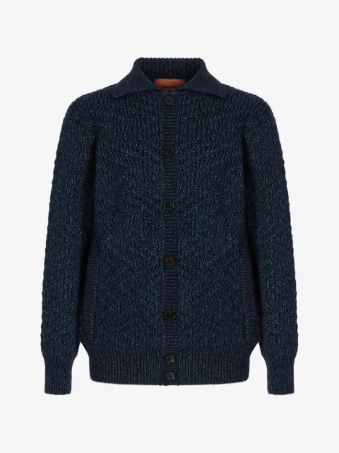 Missoni chevron-knit button-up cardigan