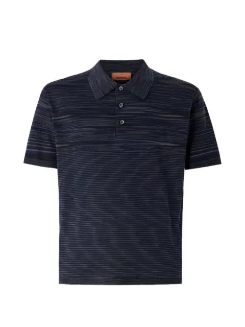 Missoni space-dye mercerized cotton polo shirt