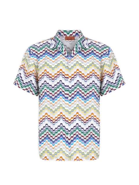 Missoni camisa con estampado en zigzag