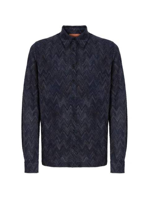 Missoni camisa tejida en zigzag