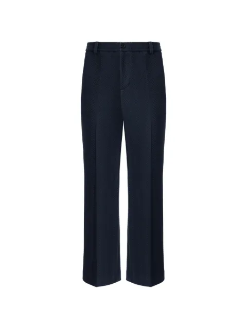 Missoni tone-on-tone Chevron cotton and viscose trousers