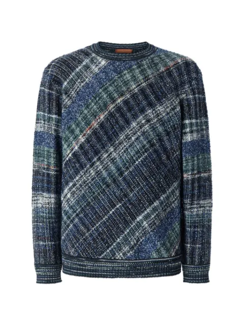 Missoni 羊毛混纺大格纹套头毛衣