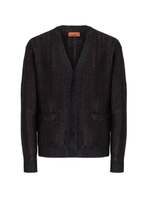 Missoni wool cardigan with greek key motif