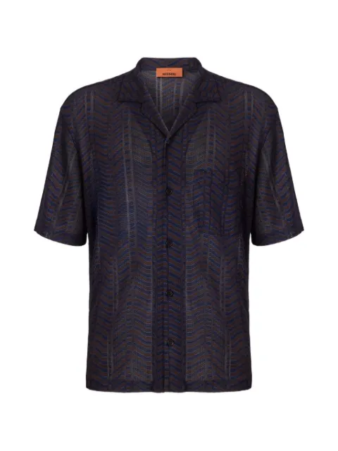 Missoni chevron-knit short-sleeve shirt