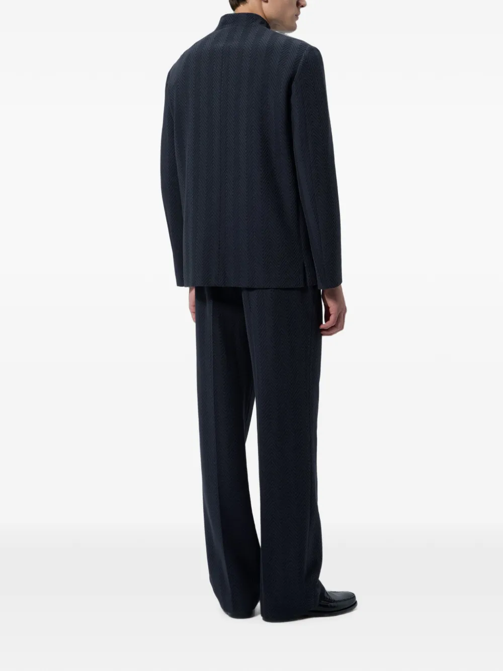 Missoni Ton-sur-ton Chevron jack van katoen en viscose Blauw