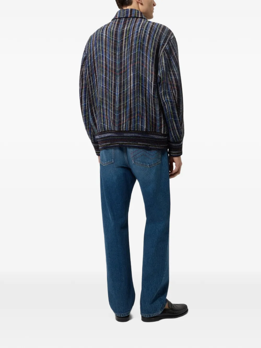 Missoni Jack met zigzagpatroon en rits Blauw