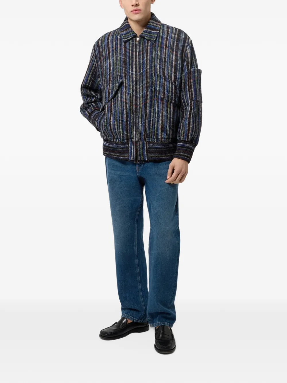 Missoni Jack met zigzagpatroon en rits Blauw