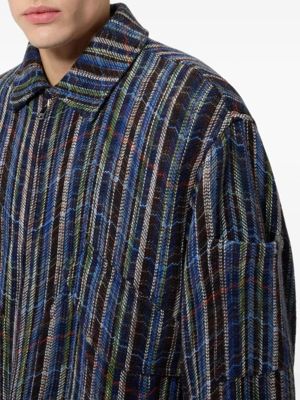Missoni Jack met zigzagpatroon en rits Blauw