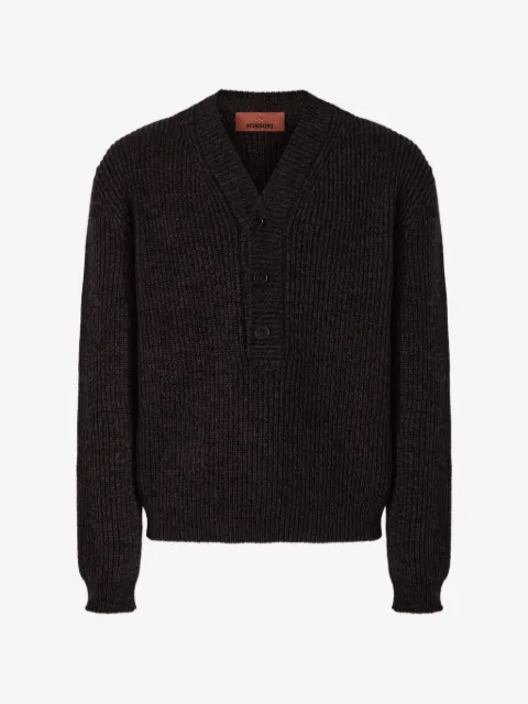 Missoni ribbed-knit V-neck sweater