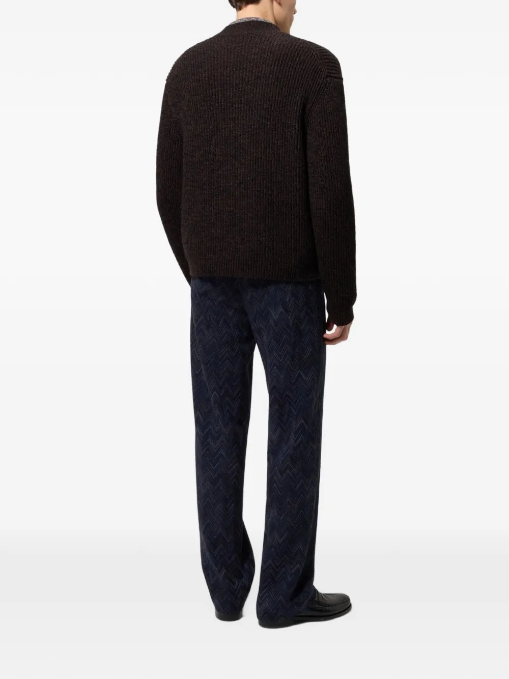 Missoni Ribgebreide trui Bruin