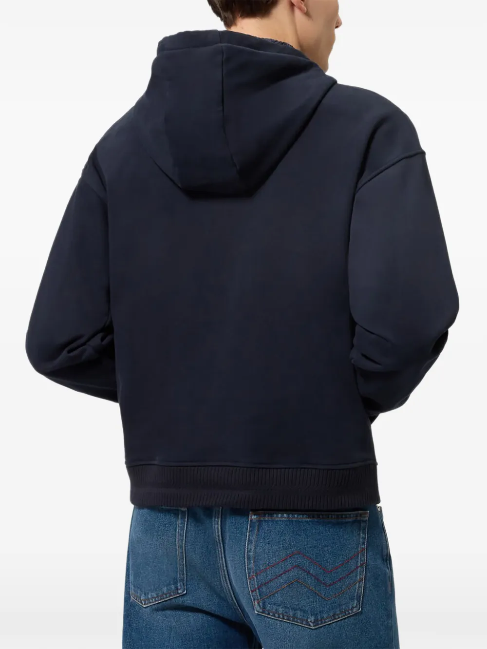 Missoni Hoodie met zigzag-voering en rits Blauw