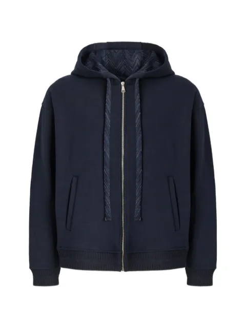 Missoni cotton zip-up hoodie with insert