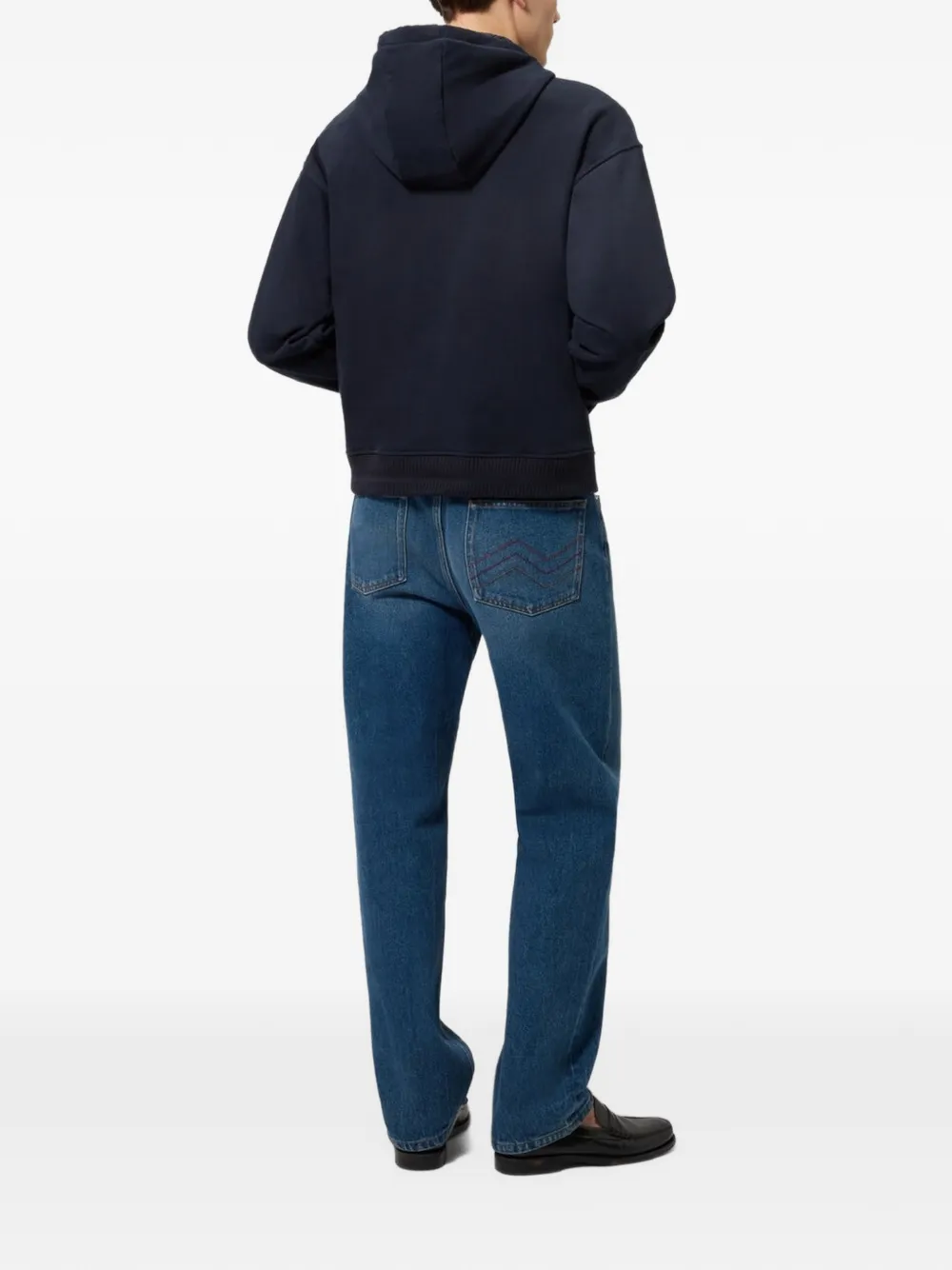 Missoni Hoodie met zigzag-voering en rits Blauw