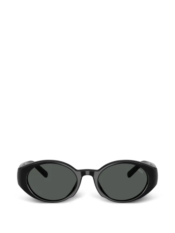 DIESEL サングラス ブラック オーバル型 Diesel オーバル サングラス | ブラック | FARFETCH JP