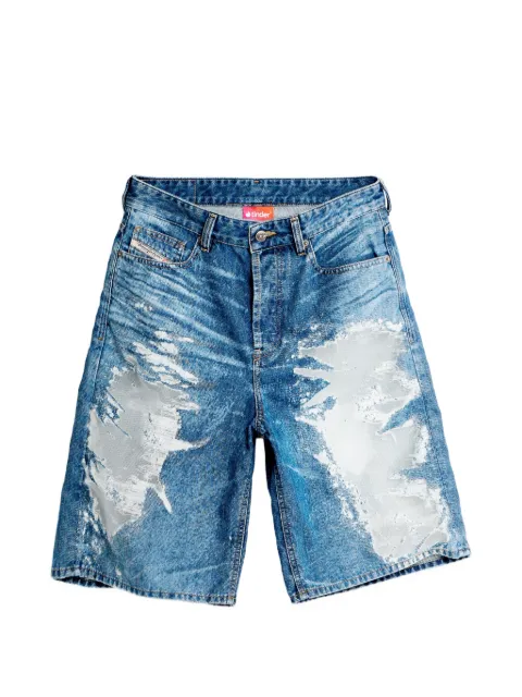 Diesel x Tinder distressed denim shorts