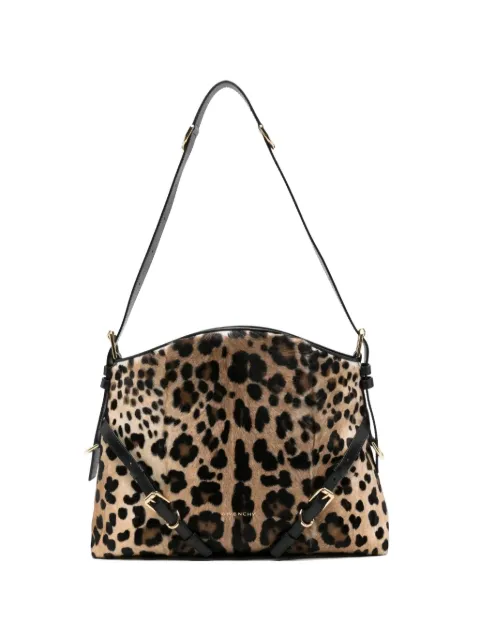 Givenchy Pre-Owned medium Voyou leopard-print shoulder bag